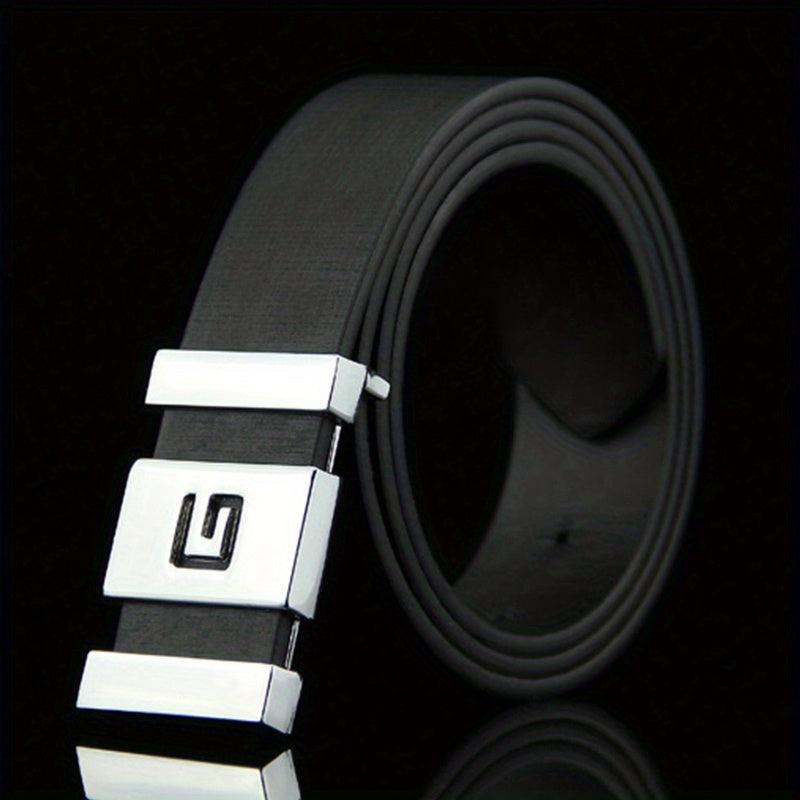 Men's Leather Belt for Work Business Gift for Dad and Husband