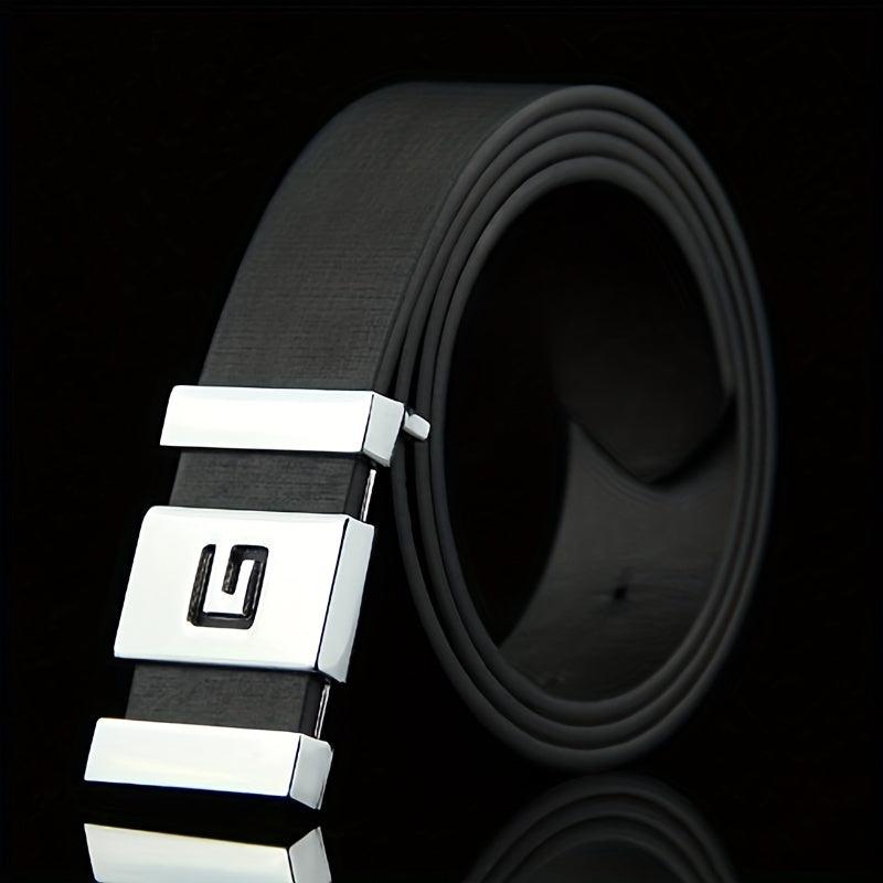 Men's Leather Belt for Work Business Gift for Dad and Husband