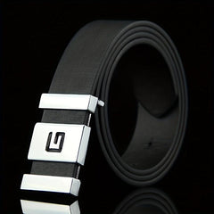 Men's Leather Belt for Work Business Gift for Dad and Husband