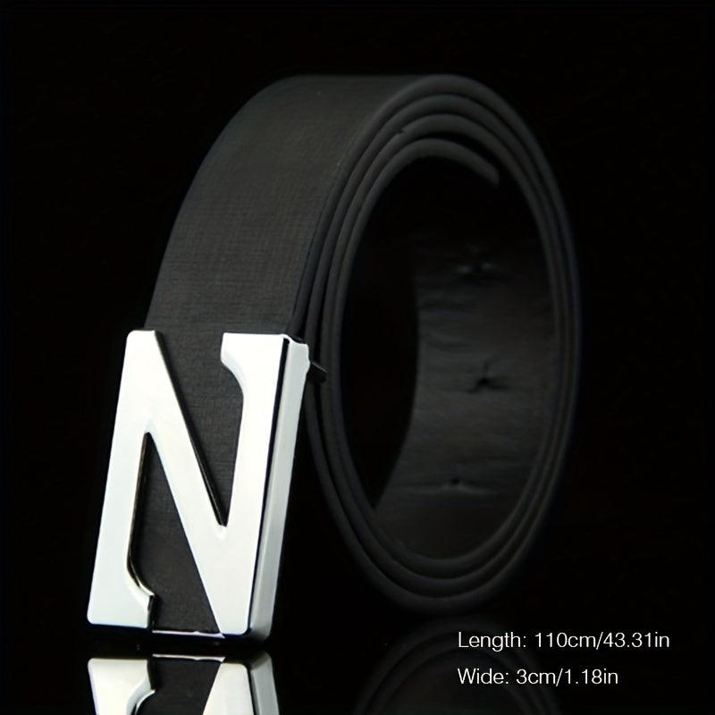 Men's Leather Belt for Work Business Gift for Dad and Husband