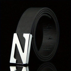 Men's Leather Belt for Work Business Gift for Dad and Husband