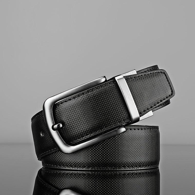 Men's Casual Business Alloy Buckle Belt Rotatable Buckle High End