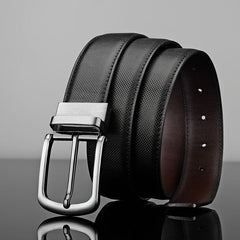 Men's Casual Business Alloy Buckle Belt Rotatable Buckle High End