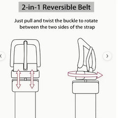 Men's Casual Business Alloy Buckle Belt Rotatable Buckle High End