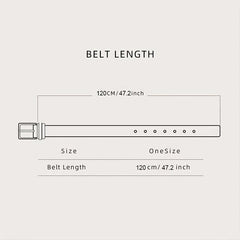 Men's Casual Business Alloy Buckle Belt Rotatable Buckle High End
