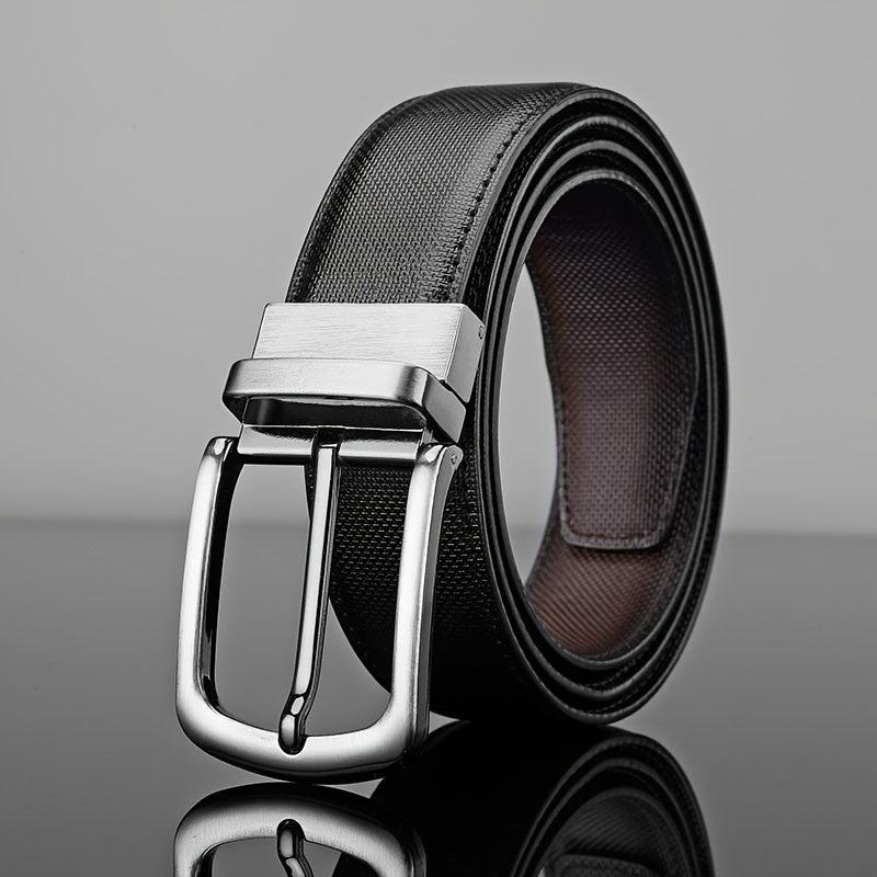 Men's Casual Business Alloy Buckle Belt Rotatable Buckle High End