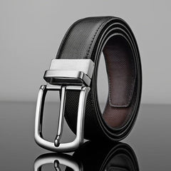 Men's Casual Business Alloy Buckle Belt Rotatable Buckle High End