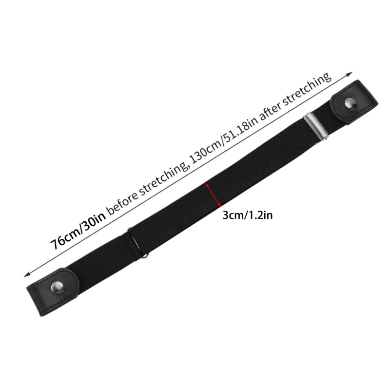 Elastic Adjustable Belt For Jeans Invisible Stretch Belt