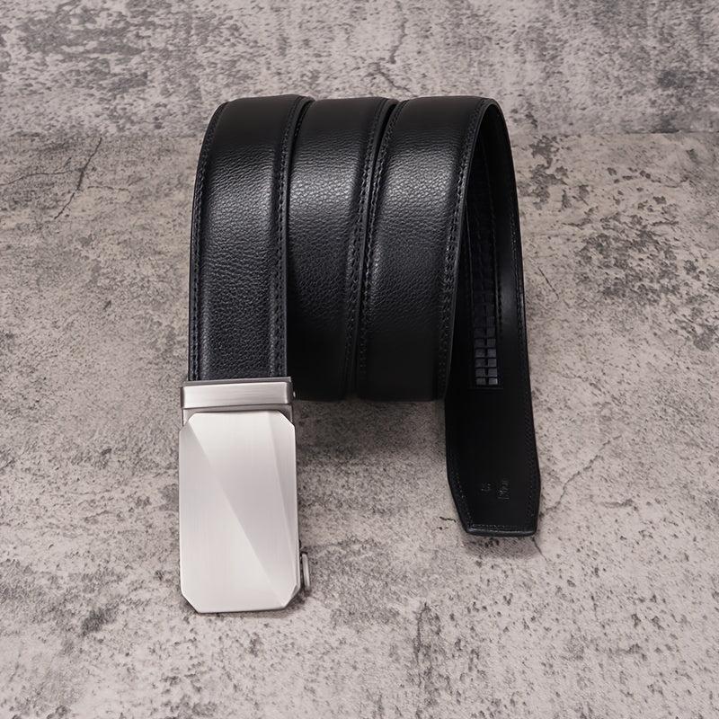 Men's Automatic Buckle Belt Business Casual Cowhide Belt
