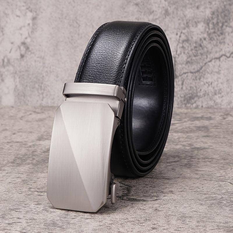 Men's Automatic Buckle Belt Business Casual Cowhide Belt