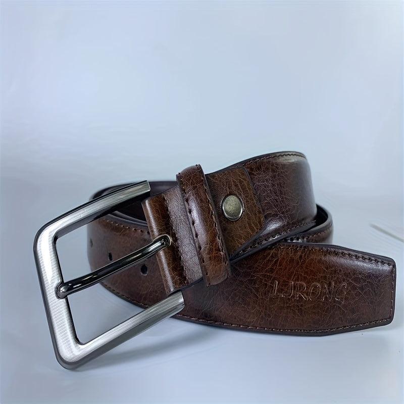 Classic Leather Pin Buckle Belt