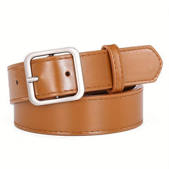 Men's Pin Buckle Belt PU Leather Casual Jeans Pants Waist Strap