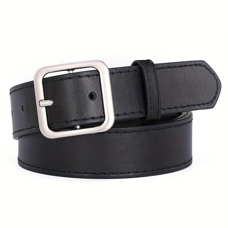 Men's Pin Buckle Belt PU Leather Casual Jeans Pants Waist Strap