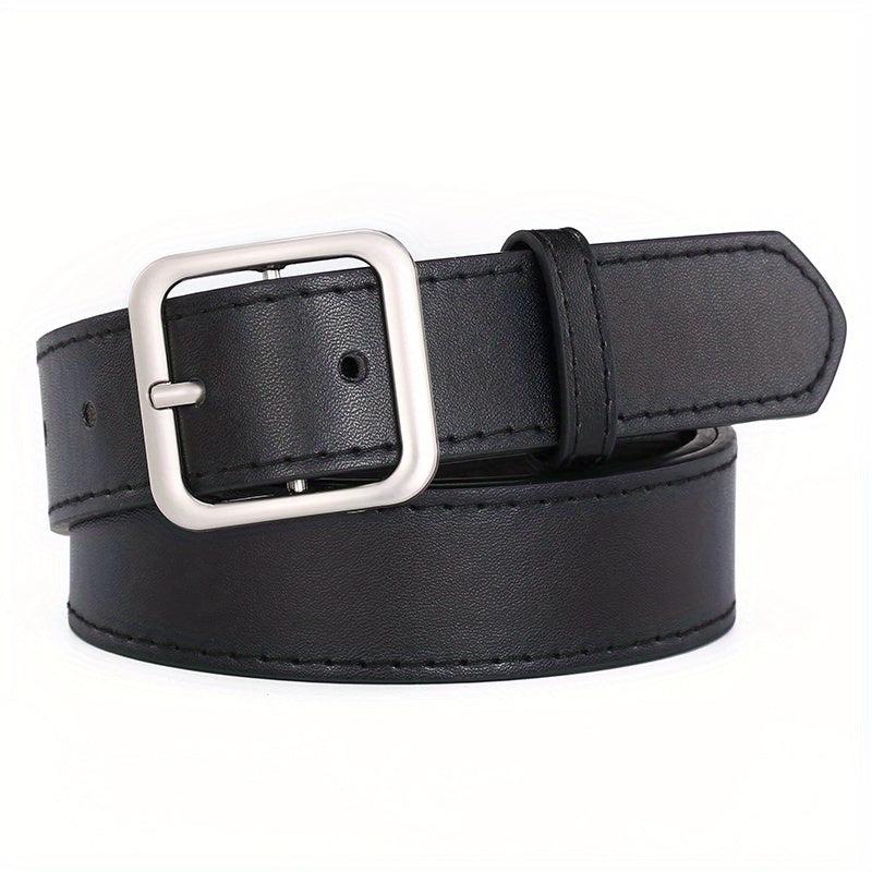 Men's Pin Buckle Belt PU Leather Casual Jeans Pants Waist Strap