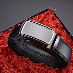 Men's Leather Belt Automatic Buckle Business Pants Belt