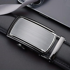 Men's Leather Belt Automatic Buckle Business Pants Belt