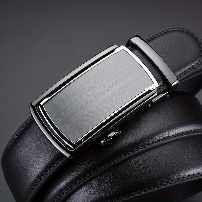 Men's Leather Belt Automatic Buckle Business Pants Belt