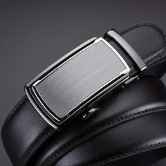 Men's Leather Belt Automatic Buckle Business Pants Belt