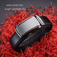 Men's Leather Belt Automatic Buckle Business Pants Belt