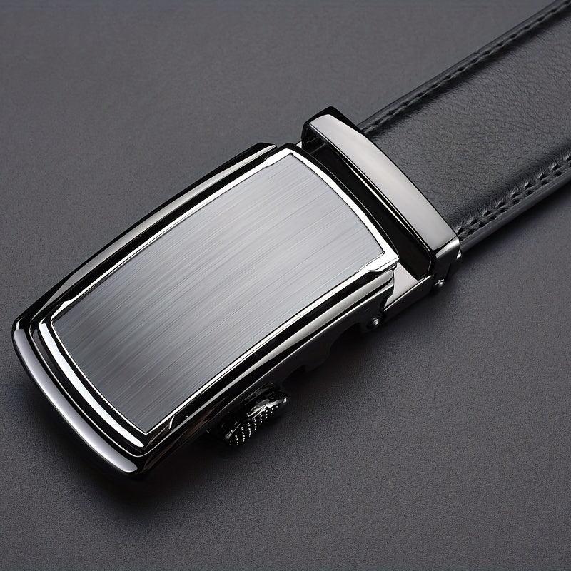 Men's Leather Belt Automatic Buckle Business Pants Belt
