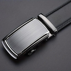Men's Leather Belt Automatic Buckle Business Pants Belt