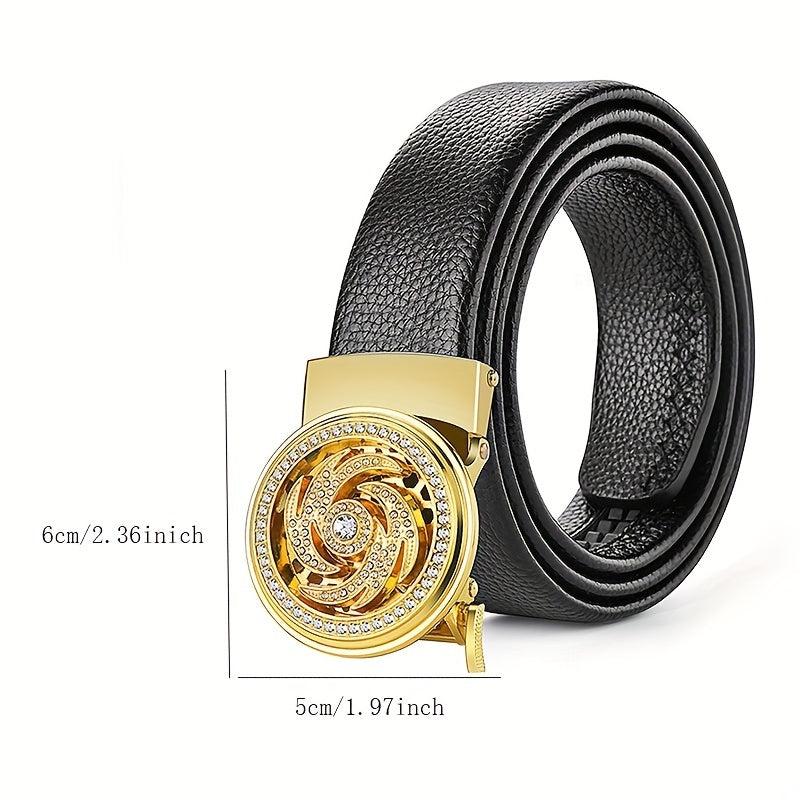 Men's Lucky Casual Inlaid Diamond Leather Belt