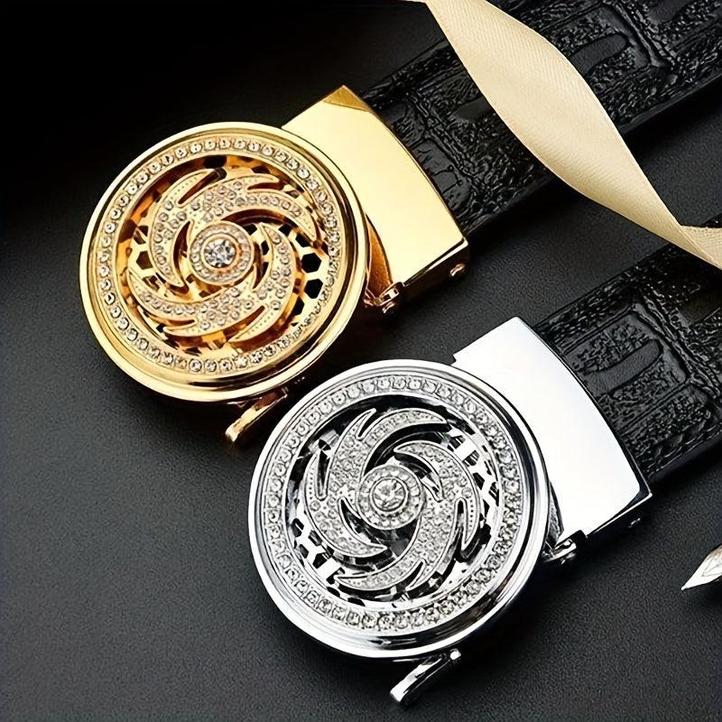Men's Lucky Casual Inlaid Diamond Leather Belt