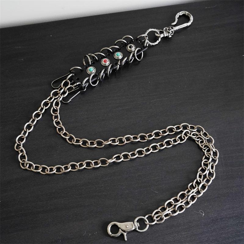 Double Layers Waist Chain Rock Punk Hipster Pant Keychain