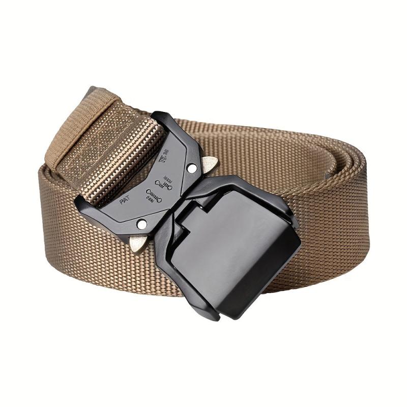 Double Quick Release Aluminum Buckle Belt for Tactical Use
