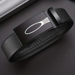 Men's Automatic Buckle Leather Belt