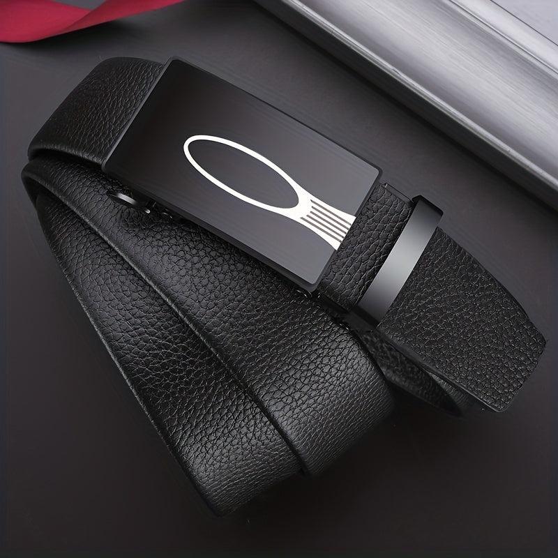 Men's Automatic Buckle Leather Belt