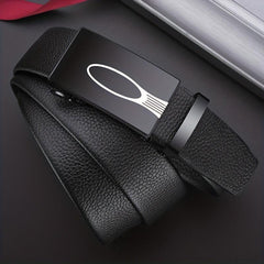Men's Automatic Buckle Leather Belt