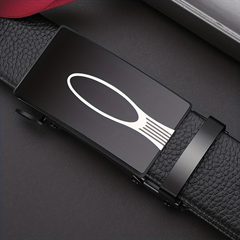 Men's Automatic Buckle Leather Belt