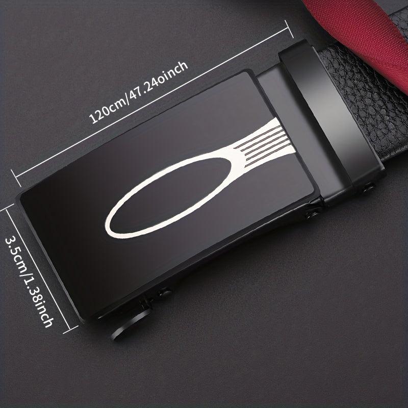 Men's Automatic Buckle Leather Belt