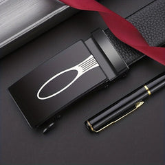 Men's Automatic Buckle Leather Belt