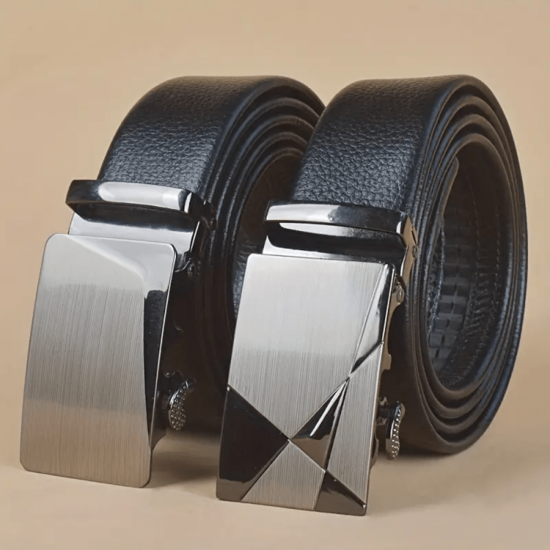 Men's Classic Casual Self Buckle Belt for Jeans Work Business