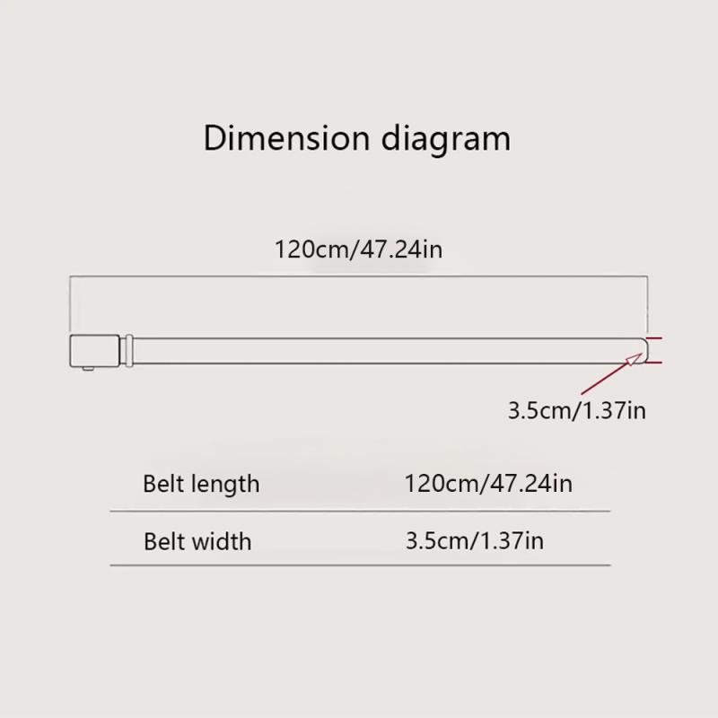 Men's Classic Casual Self Buckle Belt for Jeans Work Business