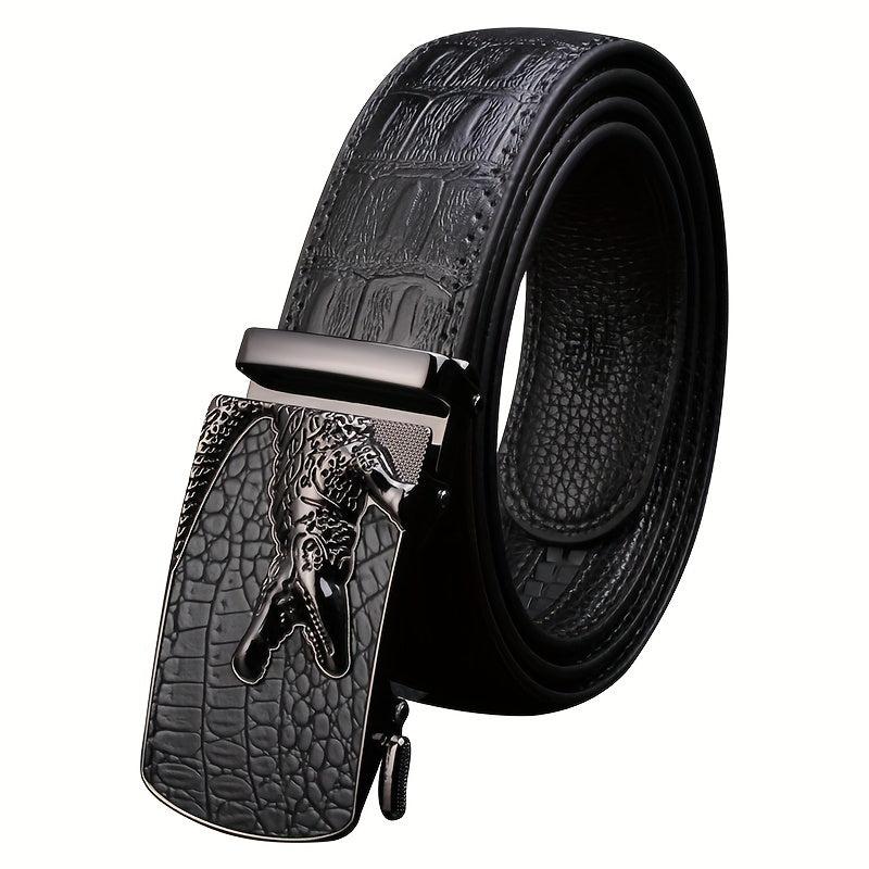 Men's Automatic Buckle Leather Belt for Party