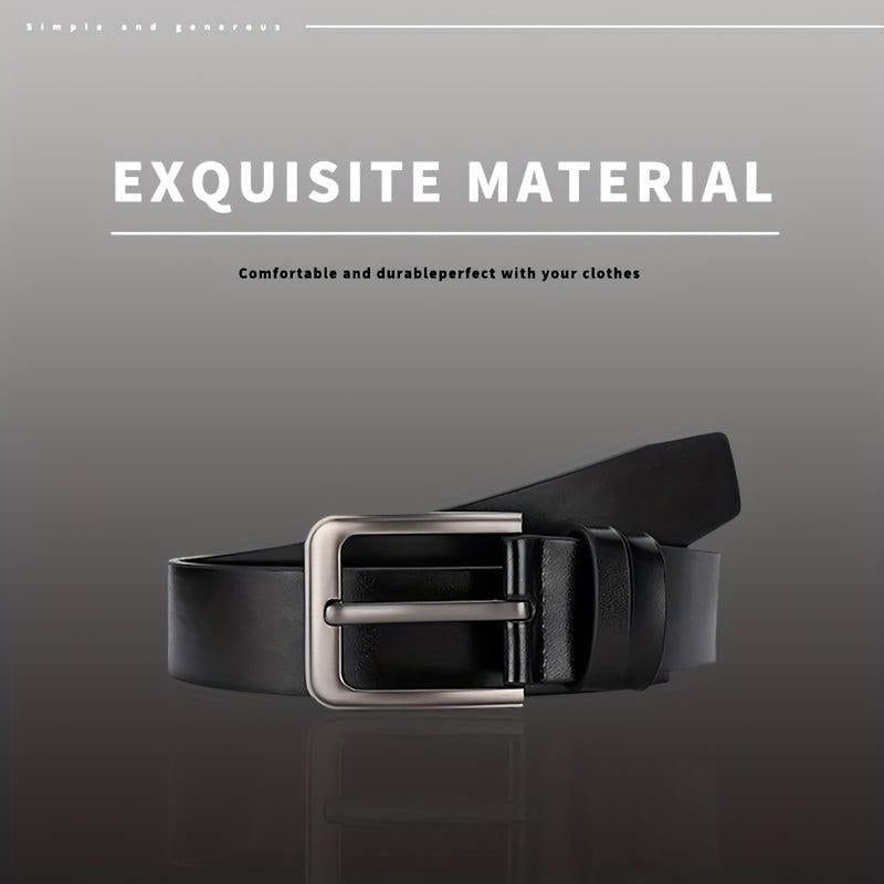 1pc PU Leather Belt Men's Belt Jeans Suit Pants Belt