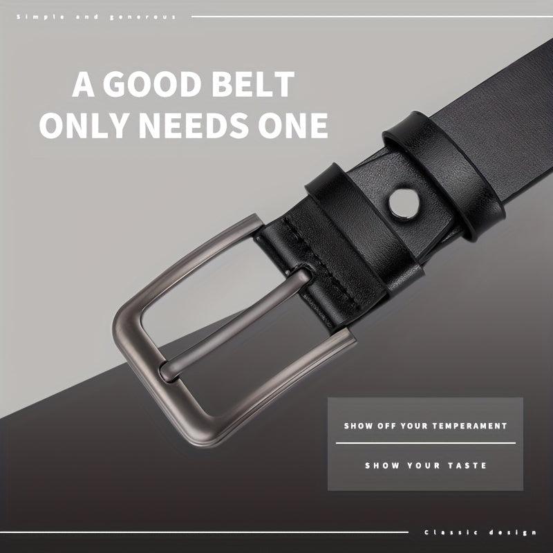1pc PU Leather Belt Men's Belt Jeans Suit Pants Belt