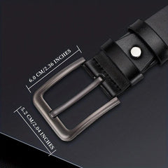 1pc PU Leather Belt Men's Belt Jeans Suit Pants Belt