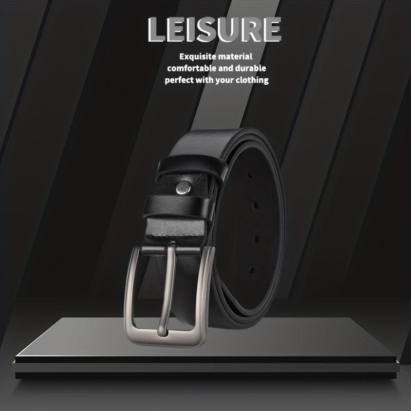 1pc PU Leather Belt Men's Belt Jeans Suit Pants Belt
