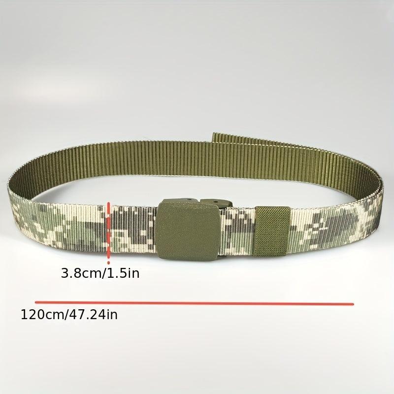 Men's Camo Casual Belt Outdoor Sports Durable Pants Jean Belt