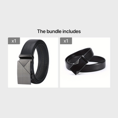 Men's Faux Fur Casual Buckle Leather Belt