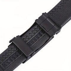 Men's Faux Fur Casual Buckle Leather Belt