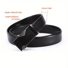 Men's Faux Fur Casual Buckle Leather Belt
