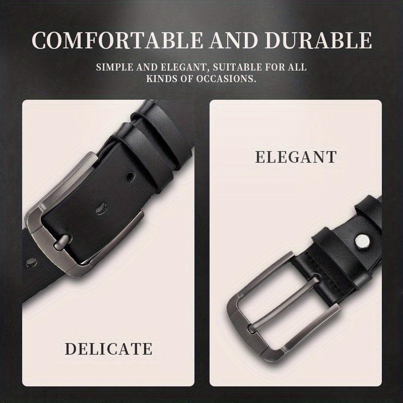 Men's PU Leather Casual Belt For Jeans Pants