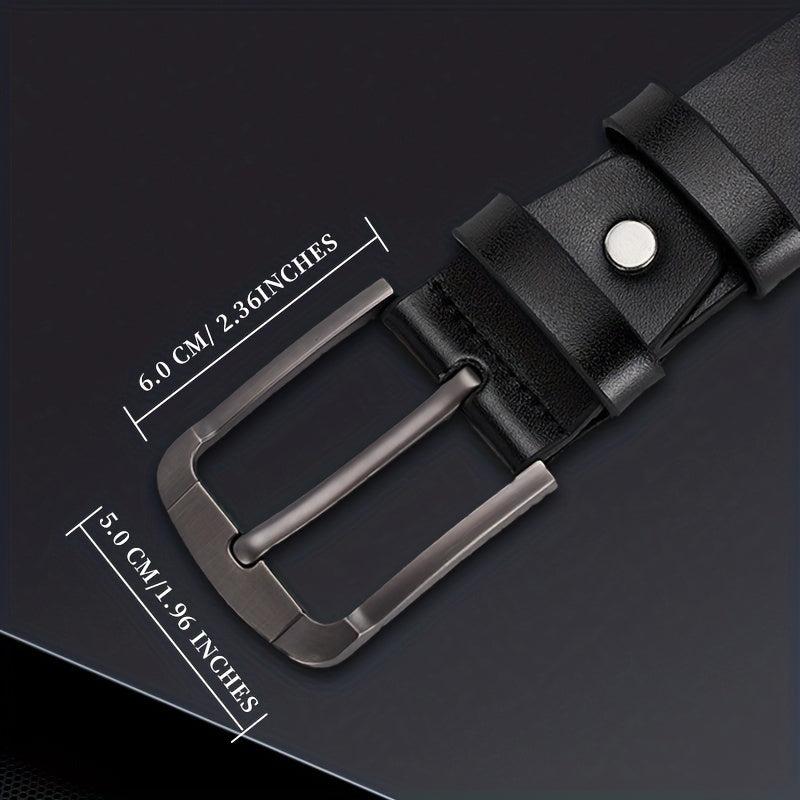 Men's PU Leather Casual Belt For Jeans Pants