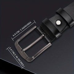 Men's PU Leather Casual Belt For Jeans Pants