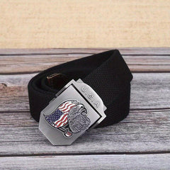 Stylish Streetwear Alloy Canvas Belt